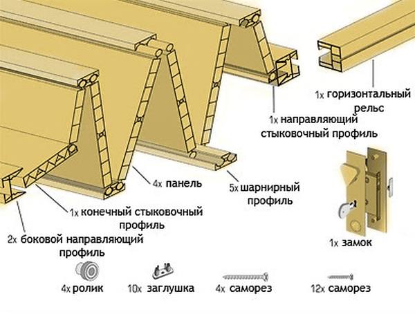 Двери-гармошки и их особенности-2