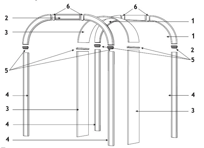 Разные формы арок в коридоре