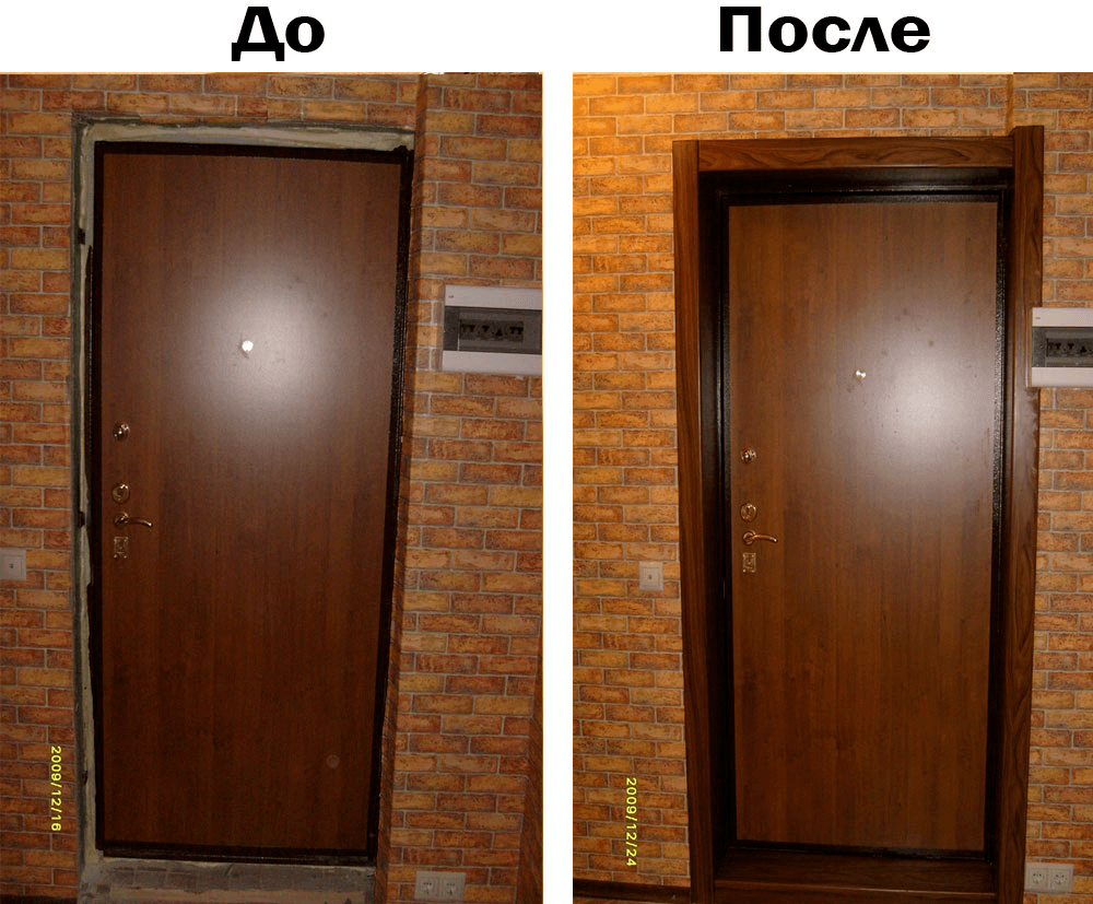 Как отделать откосы входной двери квартиры