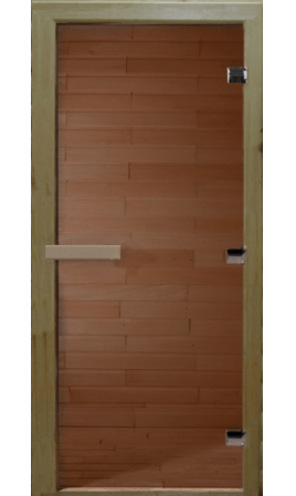 Банная дверь Термостекло бронза