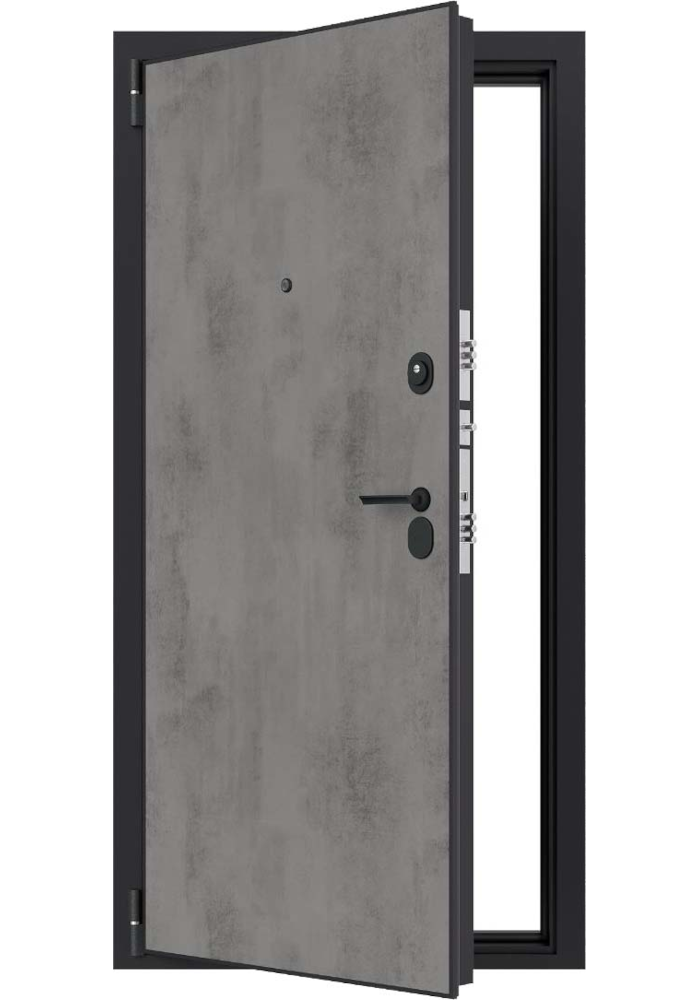 Дверь стальная AXL 3.2 (Камень темный/Белый)