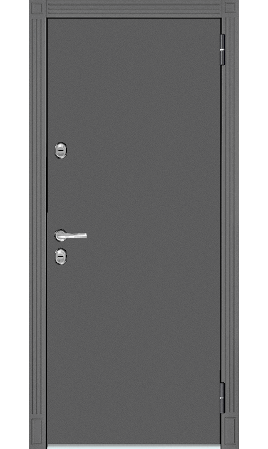 Дверь стальная Термо 100 (Букле графит/Ясень ривьера айс)