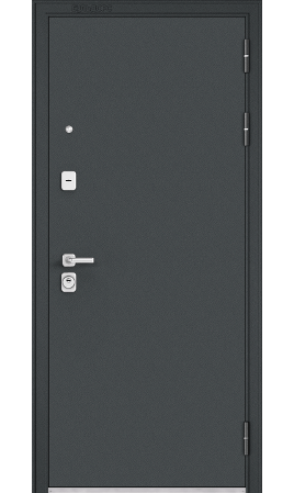 Дверь стальная Premium 90 (Черный шелк/Белый софт)