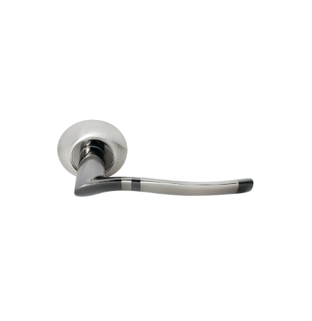 Ручка дверная DIY MH 04 SN/BN (белый никель/черный никель)