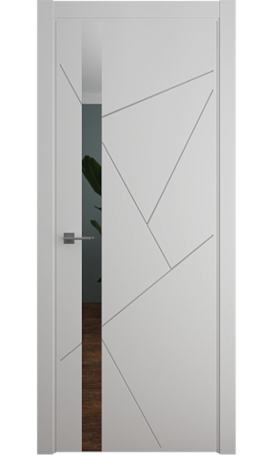 Межкомнатная дверь Геометрия 6 (Серый)