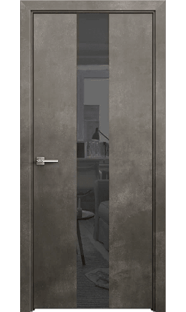 Межкомнатная дверь Silver 4 (Бетон темный)