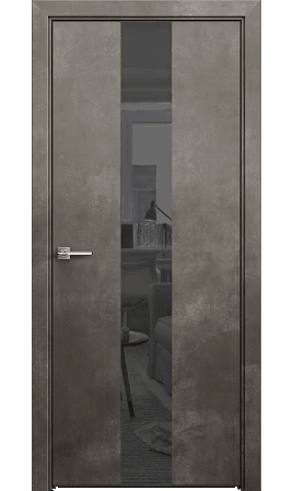 Двери Bafa Silver темный бетон. Дверь Рим премиум входная в цвете бетон. Балаковская фабрика дверей Bafa. Дверь Сильвер с чёрной полосой из стекла.